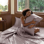 CozyLux Satin Sheets Full Size Sheets - Image 7