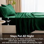 CozyLux Satin Sheets Queen Size Bed Set - Image 4
