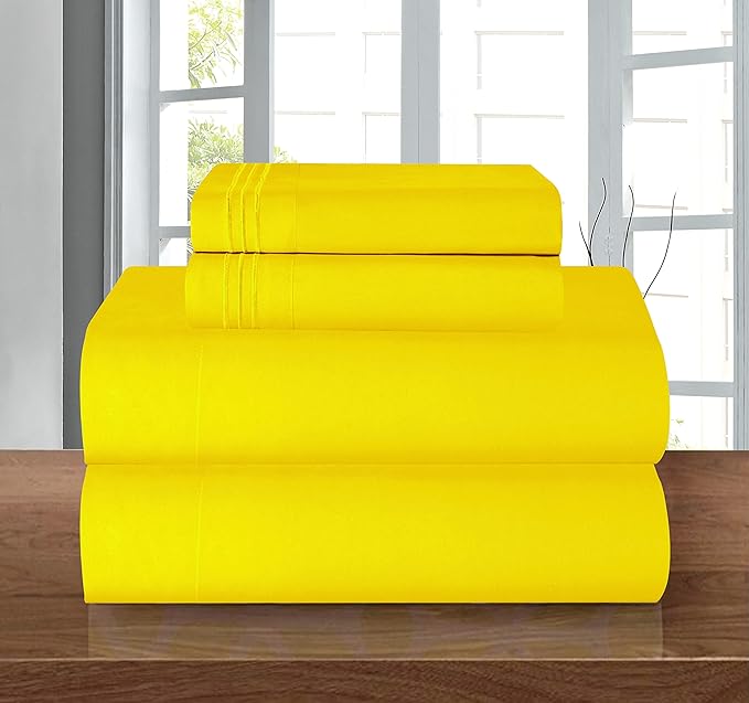 Elegant Comfort Luxury Quality Microfiber 4-Piece 1500 Premium Hotel Sheet by ELEGANTCOMFORT