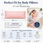 evoLive 100% Rayon Derived from Bamboo Cooling Breathable Body Pillow - Image 7