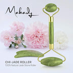 Natural Jade Roller– Gua Sha – Lymphatic Drainage Tool - Image 2