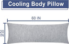 DWCN Cooling Body Pillow for Adults, 20x60 Inch Light Grey - Image 6