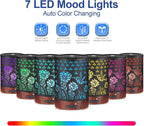 Essential Oil Diffuser- Aromatherapy Diffuser with7 Colors Light and Auto-Off - Image 2