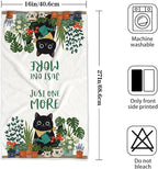 Accnicc 2 Pack Black Cat Bathroom Hand Towels Decorative Potted Plants Dish - Image 7