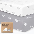 KeaBabies 2-Pack Organic Crib Sheets by KeaBabies