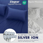 Elegear Cooling Pillow Cases for Hot Sleepers, Silky Breathable Pillowcases for - Image 3
