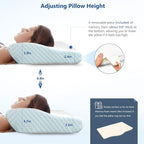 ZAMAT Memory Foam Pillow for Neck Pain Relief, Adjustable Ergonomic Cervical - Image 4