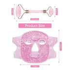 ZNÖCUETÖD Ice Face Facial Jade Roller and Ice Face Mask Cold Cooling Gel Mask - Image 8