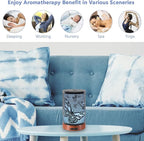 EQUSUPRO Essential Oil Diffuser 150ml Black Metal Aromatherapy Oil Diffuser - Image 6