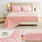 Sasttie Queen Comforter Set, Complete Bedding Set Includes Comforter, Flat Sheet - Image 4