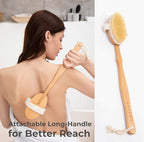 Dry Brushing Body Brush Set – Natural Bristle Spa Exfoliator Kit - Image 3