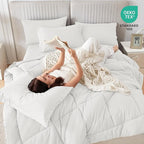 Sasttie King Size Comforter Set, 7 Pieces Bed in a Bag King, Complete Bedding - Image 5