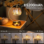 Tulip Table Lamp with 5200mAh Battery & Touch Control, Cordless Lamp with 3 - Image 2