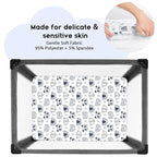 Yoofoss Pack and Play Sheets Fitted, Mini Crib Sheets 2-Pack - Image 2