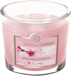 Colonial Candle Pink Cherry Blossom Scented Jar Candle, 2 Wick, 3.5 oz - Image 4