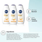 NIVEA Refreshing White Peach and Jasmine Body Wash - Image 13