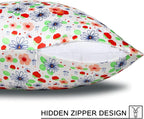 MANSPHIL Red White Cute Flowers Silk Pillowcase Standard Size, 22 Momme 100% - Image 5