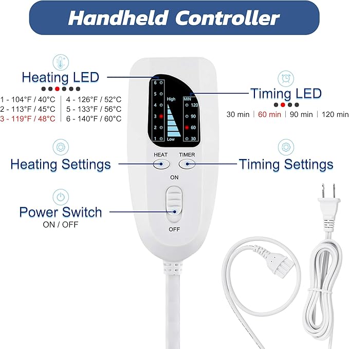 24"X20" Electric Heating pad - Image 4