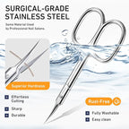 THRAU Cuticle Scissors Extra Fine - Image 7