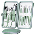 HANTEKAS Manicure Set 10 in 1 Stainless Steel, Nail Clippers Scissors Pedicure by HANTEKAS