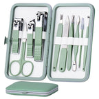 HANTEKAS Manicure Set 10 in 1 Stainless Steel, Nail Clippers Scissors Pedicure by HANTEKAS