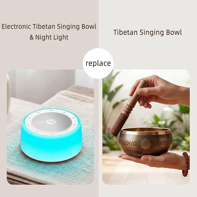 Kipcush Automatic Tibetan Singing Bowl Sound Machine – 11 Healing Tones - Image 2