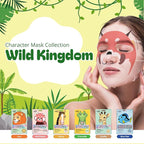 Epielle Character Face Mask Wild Kingdom 12 Pack, Fun & Effective Korean Skin - Image 2