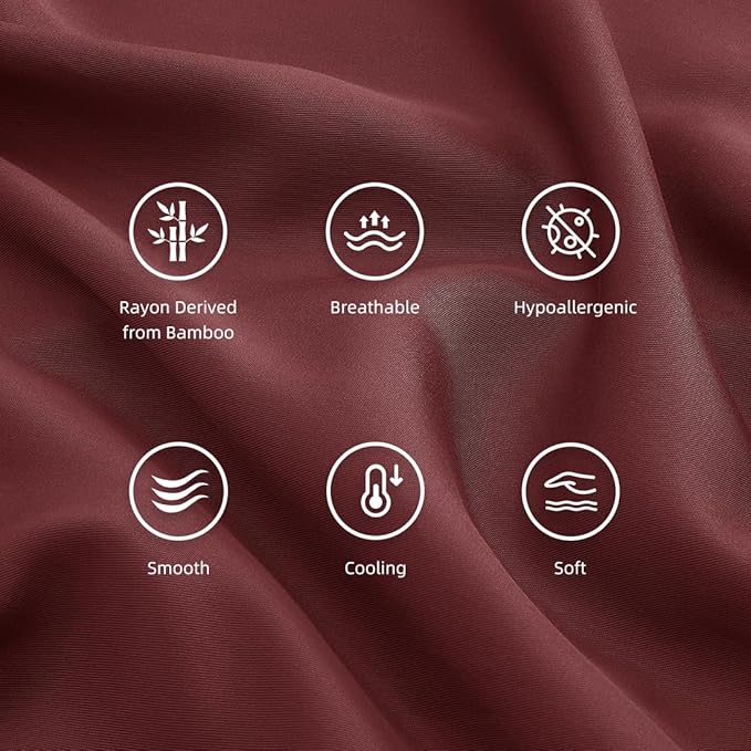Standard Pillowcases, Cooling Viscose from Bamboo Pillow Covers - Image 5