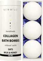 Creamy Collagen Bubble Bath Bombs by NewMiuz