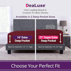 DeaLuxe California King Fitted Sheet Deep Pocket - Image 2