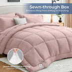 Sasttie Full Size Comforter Sets, 7 Pieces Bed in a Bag Full, Complete Bedding - Image 3