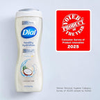 Dial Body Wash, Healthy Hydration, Coconut Milk + Vitamin E, 16 fl oz, Leaves - Image 4