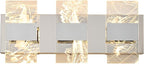 Modern LED Bathroom Light Fixtures Dimmable 3-Light Chrome Vanity Light - Image 9