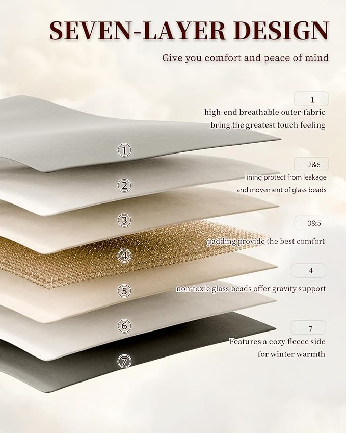 L'AGRATY Queen/King Size Weighted Blanket - Image 6