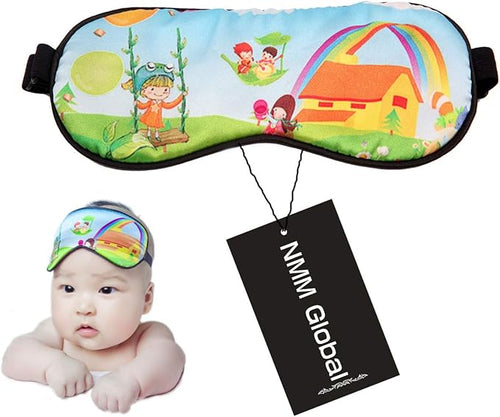 100% Natural Silk Sleep Eye Mask Kids, Cute Night Sleeping Mask by NMMGlobal