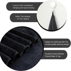 Hailea Black Hand Towels Set 16x31 Inches, Soft Microfibers Bathroom Towel Set - Image 3