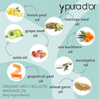 PURA D’OR 16 Oz Organic Anti-Cellulite Massage Oil - Image 5