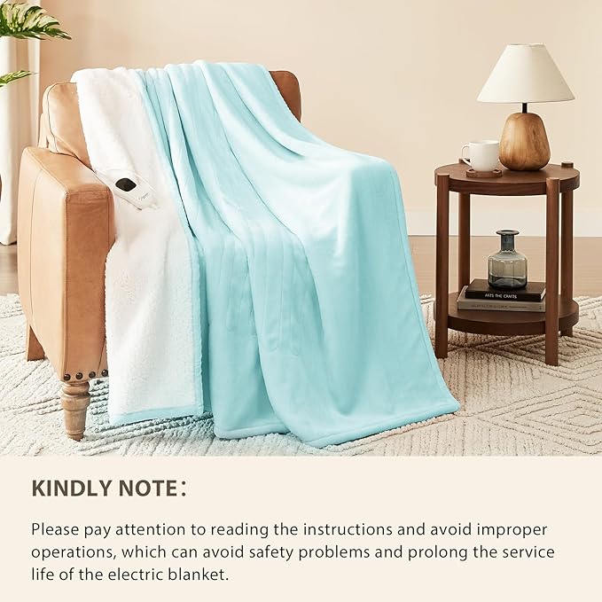 Homemate Electric Heated Blanket Full Size - Image 6