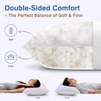 COZSINOOR Goose Feather Pillows Queen Size - Image 3