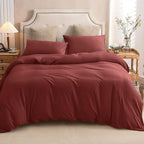 PURE ERA Jersey Knit Duvet Cover Set 100% T-Shirt Cotton Super Soft Comfy 3pc - Image 5
