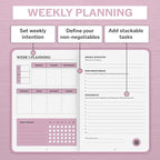 Undated Daily Planner | 90 Day Daily & Weekly Productivity Journal - Image 6