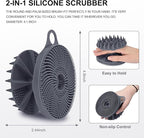 INNERNEED 2-in-1 Silicone Body Scrubber and Scalp Massager Shampoo Brush - Image 2