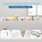 Tub Splash Guard for Kids, Bathtub Water Guard Play Shelf for Bathing, Toy Tray - Image 5