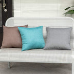 MIULEE Pack of 2 Decorative Outdoor Solid Waterproof Throw Pillow Covers Faux - Image 3
