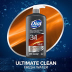 Dial Men 3 in 1 Body, Hair and Face Wash, 16 Fl Oz, Cleanses Deep + Gentle on - Image 2