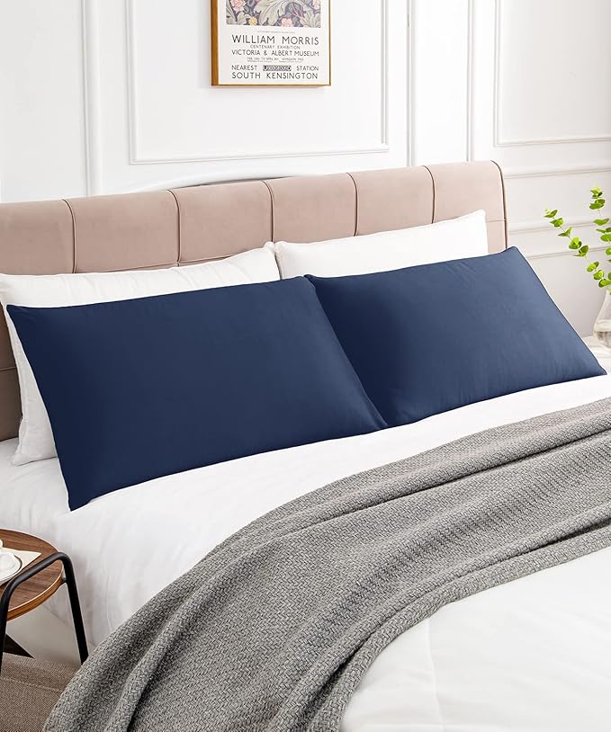 Warmstar Cotton Pillow Cases King Size Set of 2, 600 Thread Count Pillowcases - Image 2