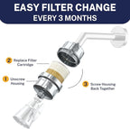 HammerHead Showers® Solid Metal Shower Head Filter – KDF 55 Shower Filter - Image 8