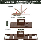 Yirilan Bathtub Trays for Tub, Bath Tray, Foldable Bathtub Caddy - Image 6