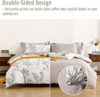 LEMIROE Floral Cotton Comforter King Size 3Pcs - Image 4