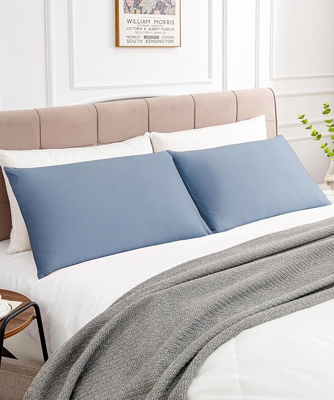 Warmstar Cotton Pillow Cases Queen Size Set of 2, 600 Thread Count Pillowcases - Image 3